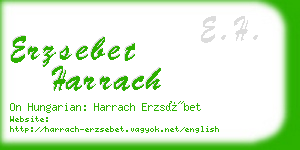 erzsebet harrach business card